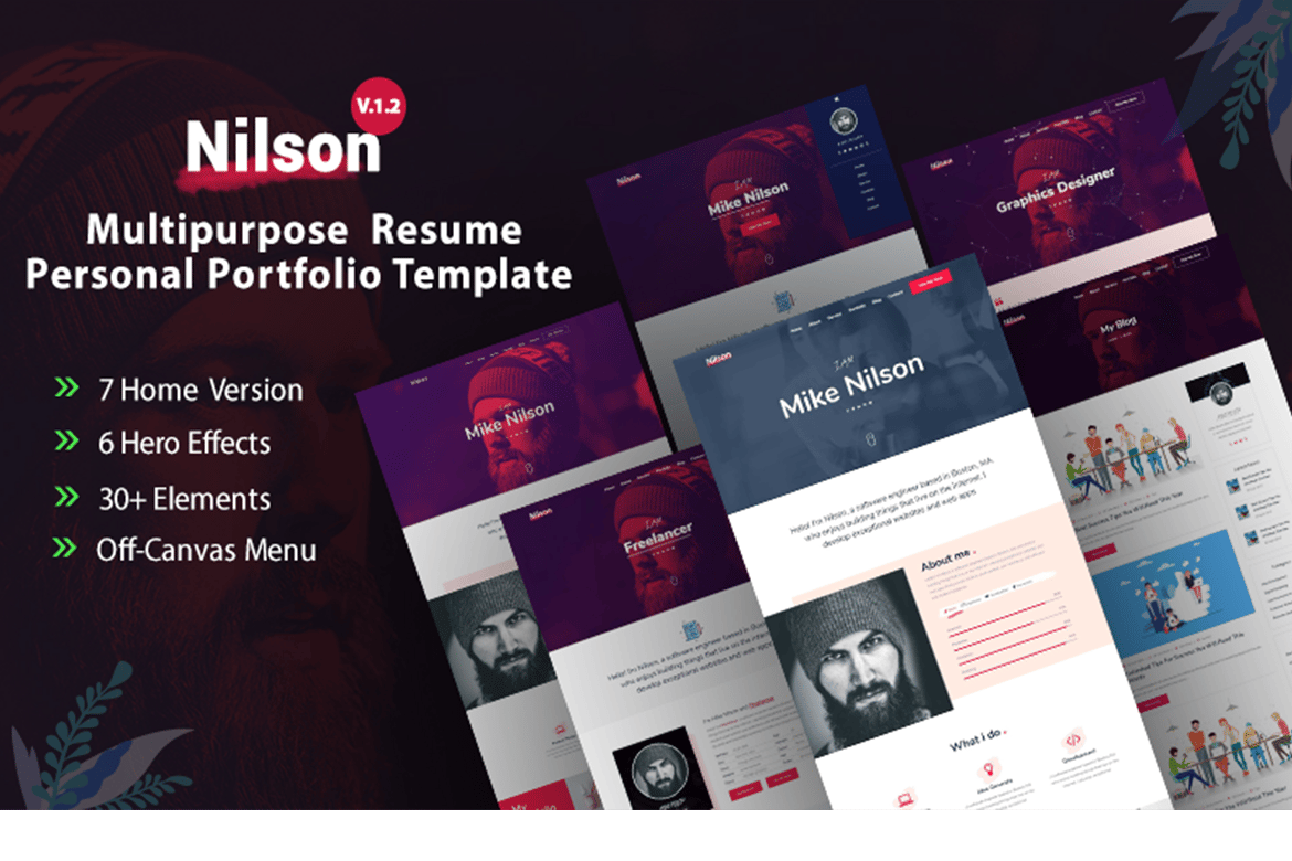 Nilson - Template Web Portofolio Pribadi Serbaguna