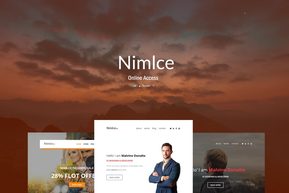 Nimlce - Set Template E-mail Responsif yang Modern dan Menarik