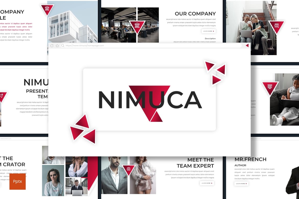 Nimuca - Template Powerpoint Profesional untuk Presentasi Bisnis Anda
