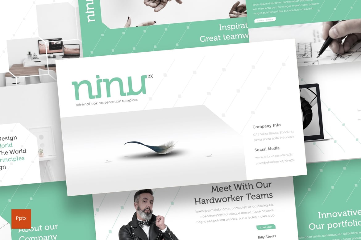 Ninu - Template Presentasi PowerPoint Minimalis dan Kreatif