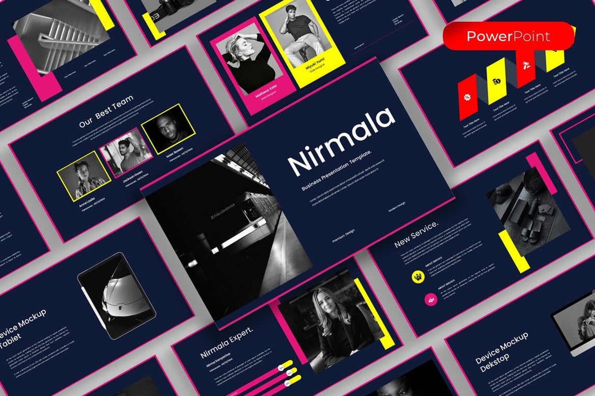 Nirmala – Template PowerPoint Bisnis yang Menarik dan Profesional