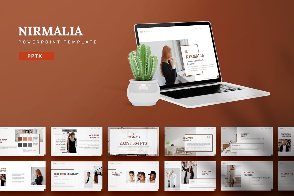 Nirmalia - Template PowerPoint Serbaguna untuk Presentasi Anda