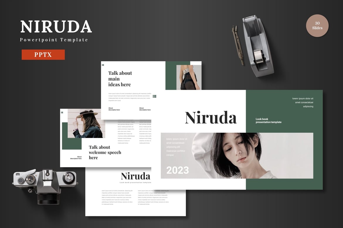 Niruda - Template PowerPoint Menarik dan Profesional