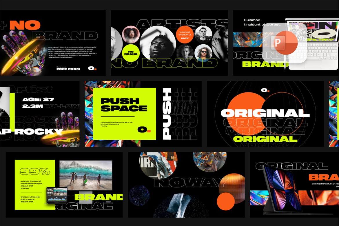 Template Presentasi Kreatif v2 - PowerPoint yang Memukau