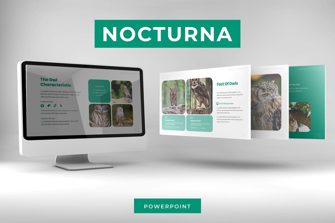 Nocturna - Template PowerPoint yang Elegan dan Multifungsi