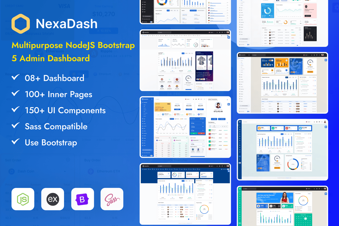 Template Admin & Dashboard Node.js yang Kuat dan Serbaguna