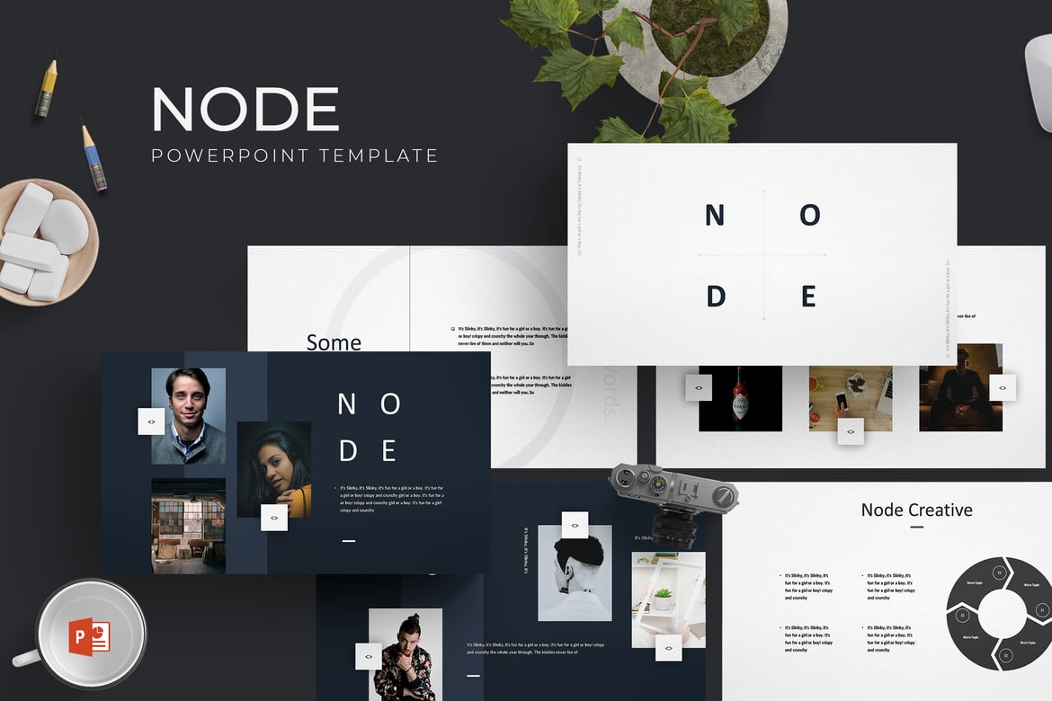 Node - Template Powerpoint Serbaguna untuk Presentasi Anda