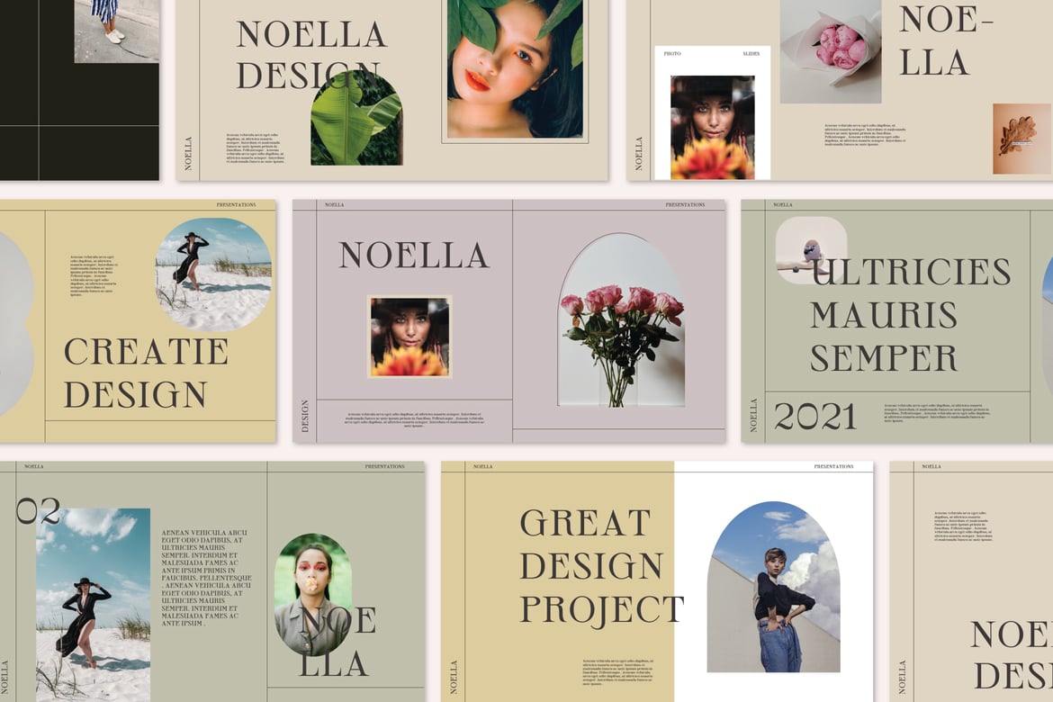 Template Powerpoint Noella: Presentasi Bisnis yang Kreatif dan Menarik
