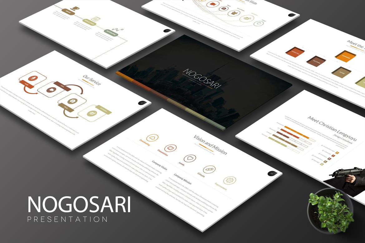Template PowerPoint Nogosari: Presentasi Kreatif dan Menarik