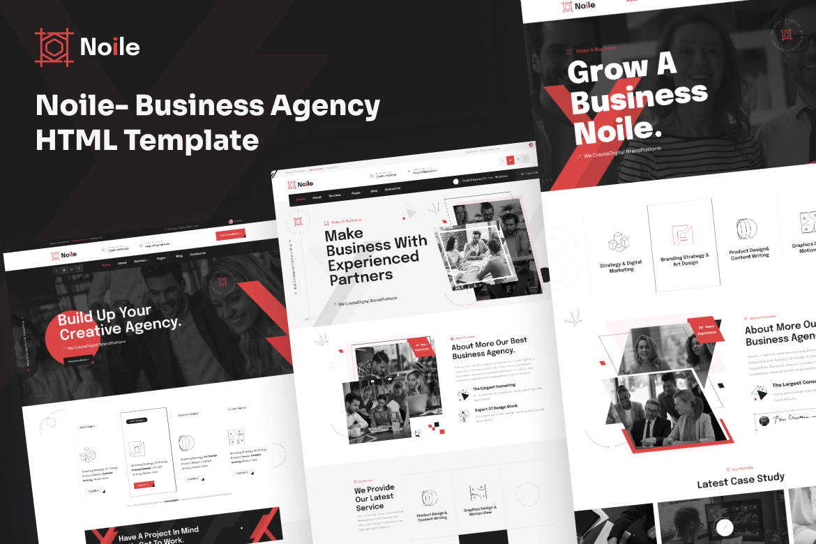 Noile - Template Website Agensi Bisnis Modern
