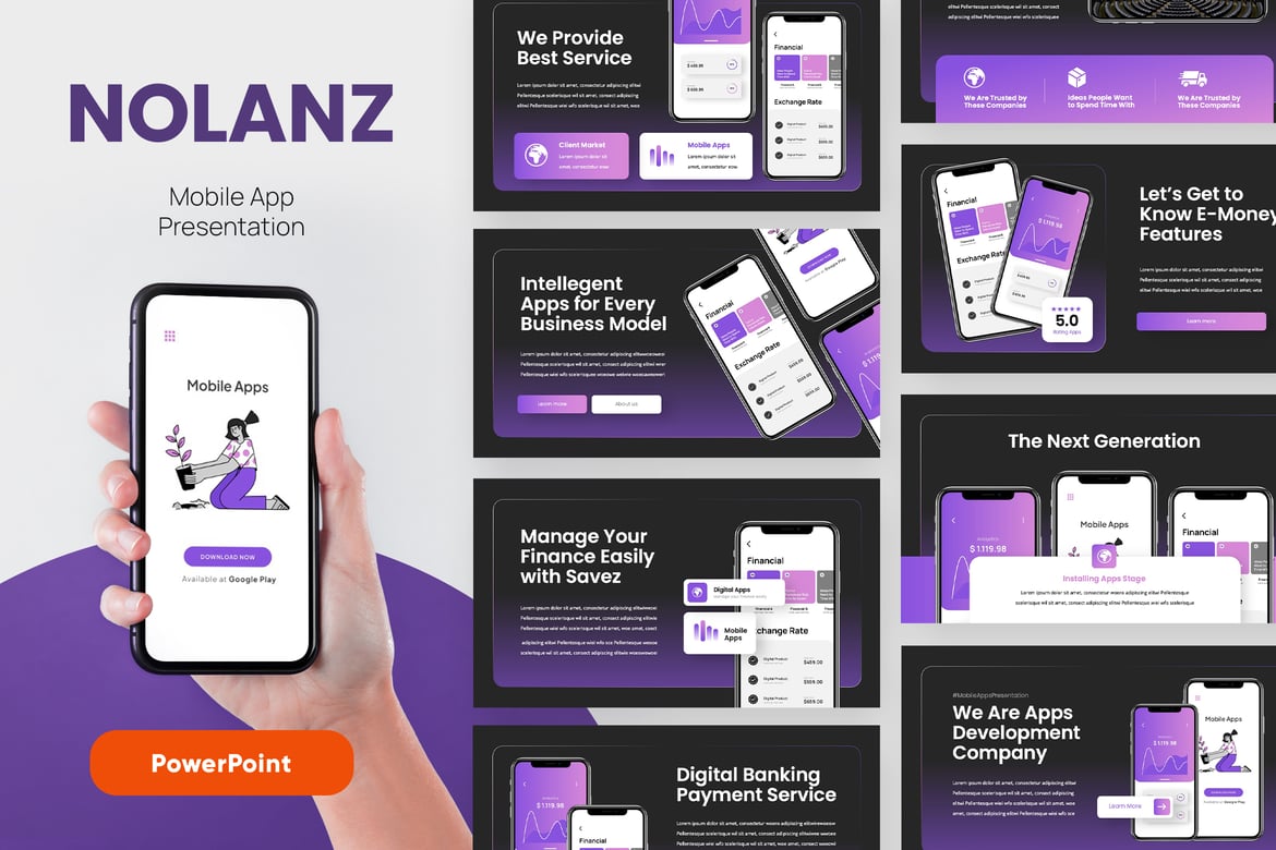 Template Presentasi PowerPoint Nolanz - Solusi Kreatif untuk Bisnis Anda