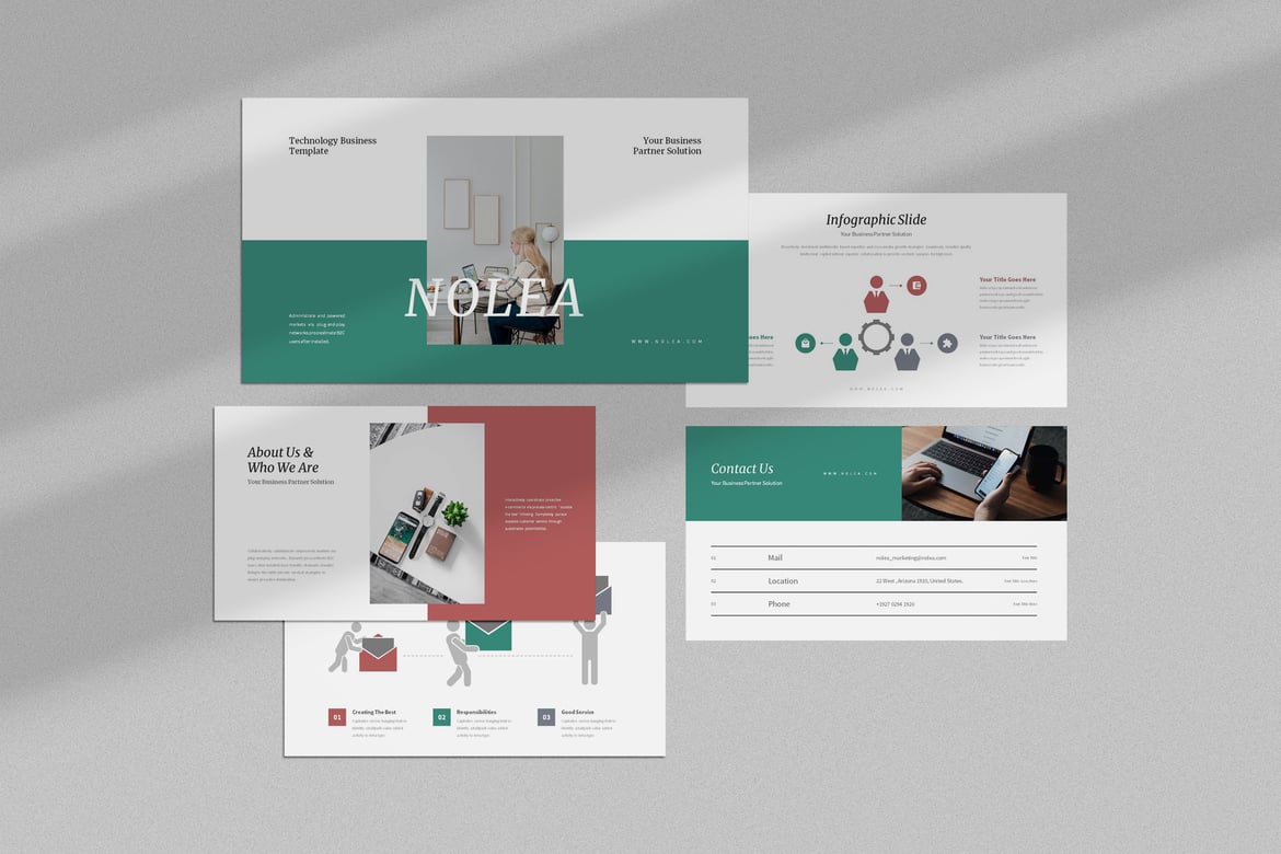 Nolea: Template PowerPoint Bisnis yang Profesional dan Menarik