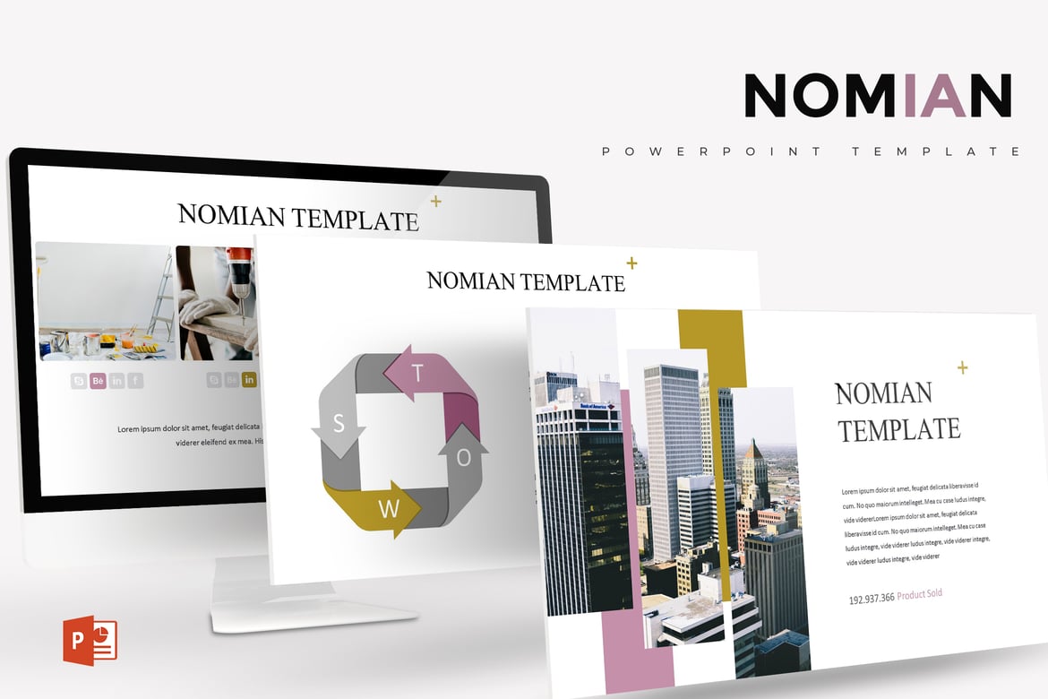 Template Powerpoint Nomian - Solusi Presentasi Profesional