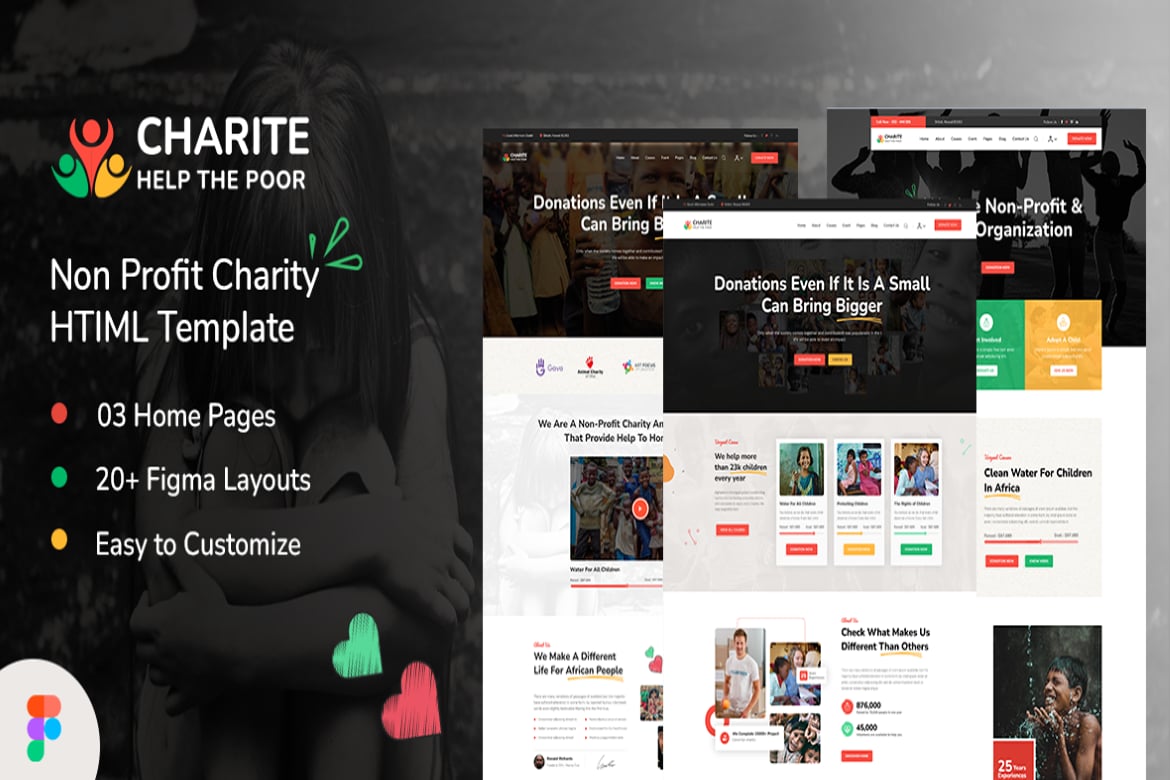 Template Website Donasi untuk Organisasi Non-Profit yang Menarik