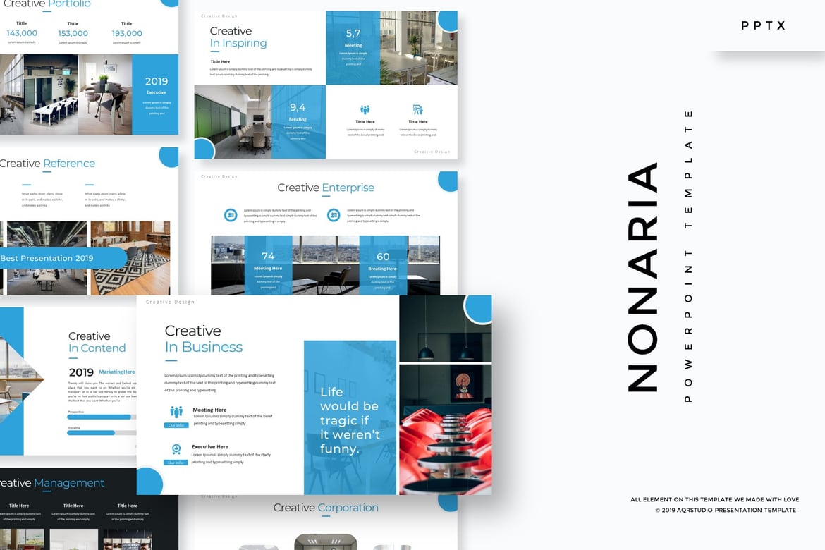 Template Powerpoint Nonario - Solusi Presentasi Kreatif Anda