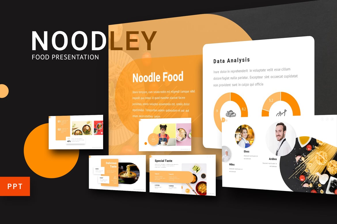 Noodley - Template Presentasi PowerPoint Kreatif dan Profesional