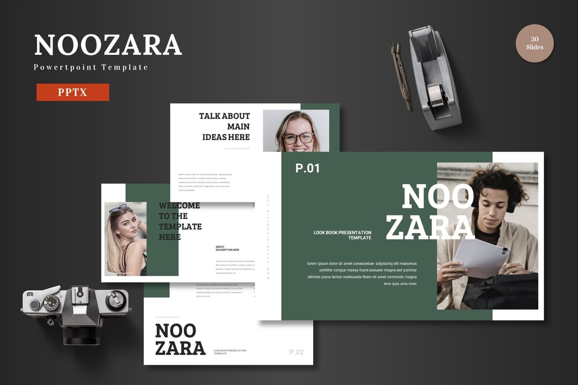 Template Powerpoint Noozara - Solusi Presentasi Profesional Anda