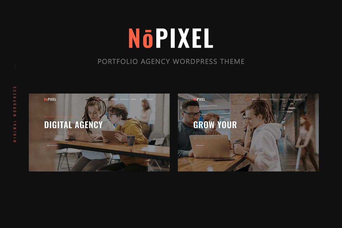 NoPixel - Tema WordPress Portofolio Kreatif dan Responsif