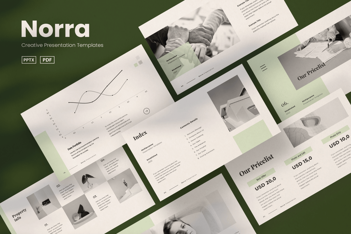 Template Powerpoint Norra: Presentasi Kreatif yang Mudah Digunakan