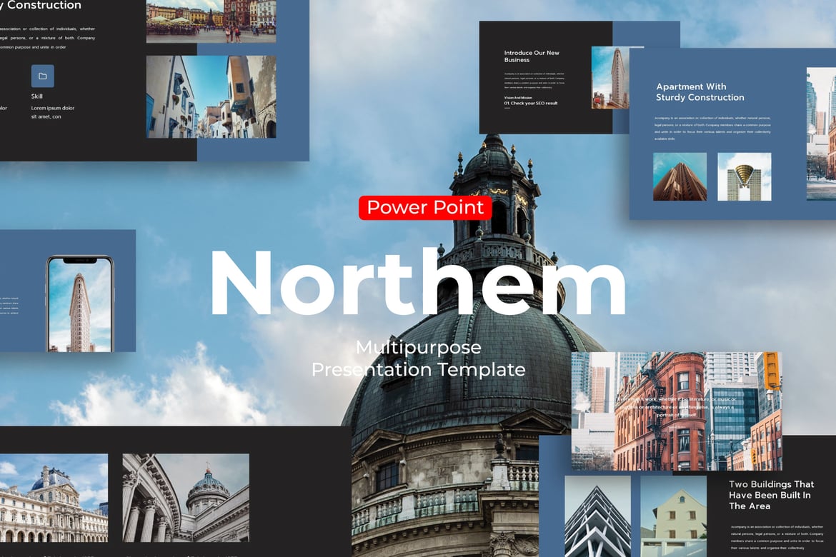 Northem - Template PowerPoint Serbaguna untuk Presentasi Profesional