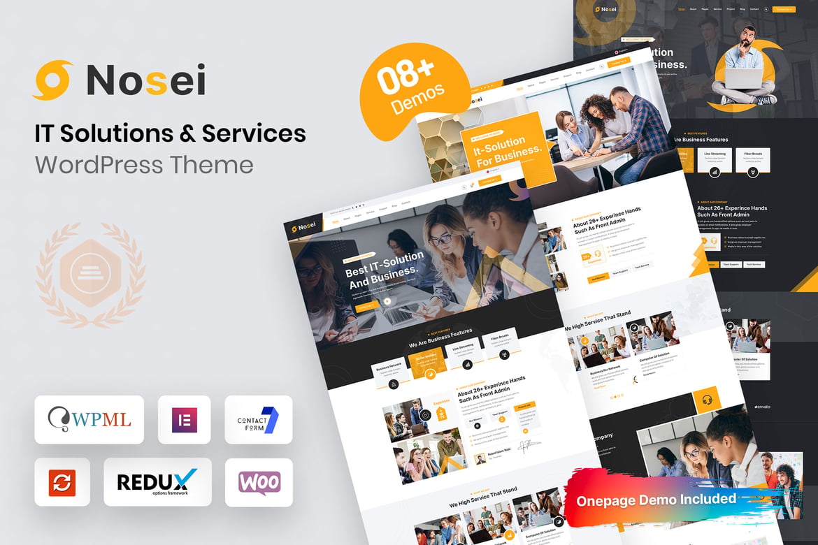 Nosei - Tema WordPress Solusi & Layanan IT yang Menakjubkan