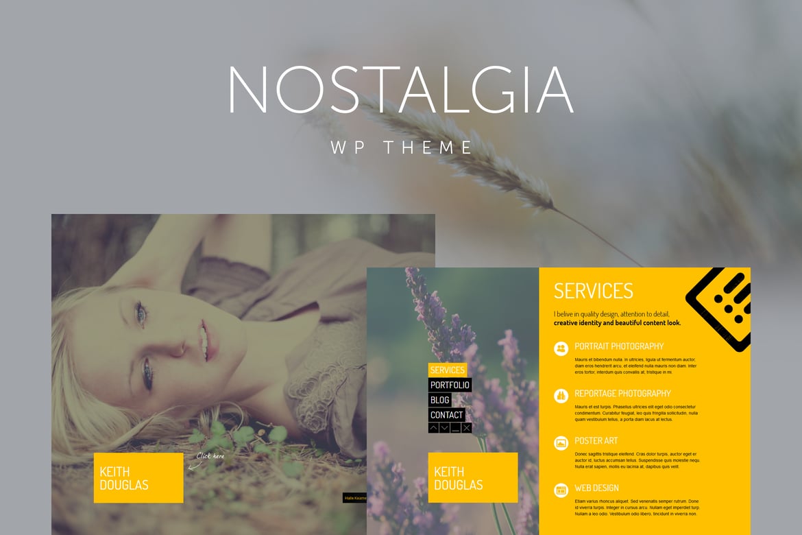 Nostalgia - Tema WordPress Portofolio Responsif yang Menawan