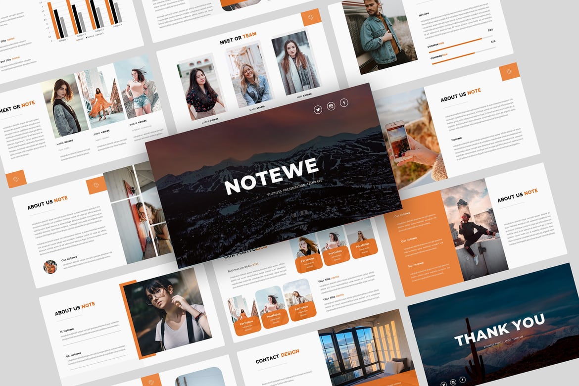 Template Powerpoint Notewe – Solusi Kreatif untuk Presentasi Bisnis Anda