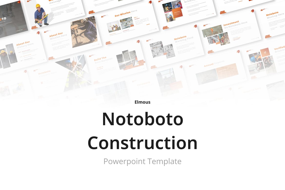 Template Presentasi Powerpoint Notoboto untuk Bisnis Konstruksi dan Multi-Purpose