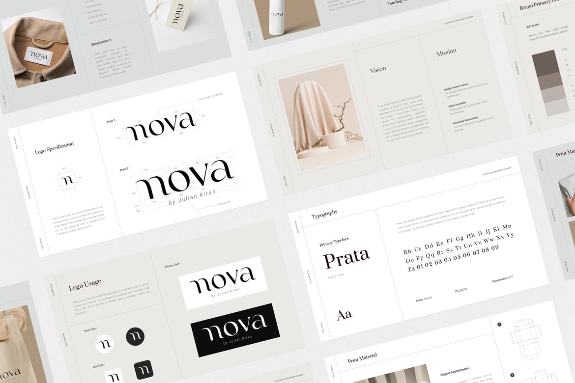 Template PowerPoint Nova: Solusi Presentasi Minimalis dan Kreatif
