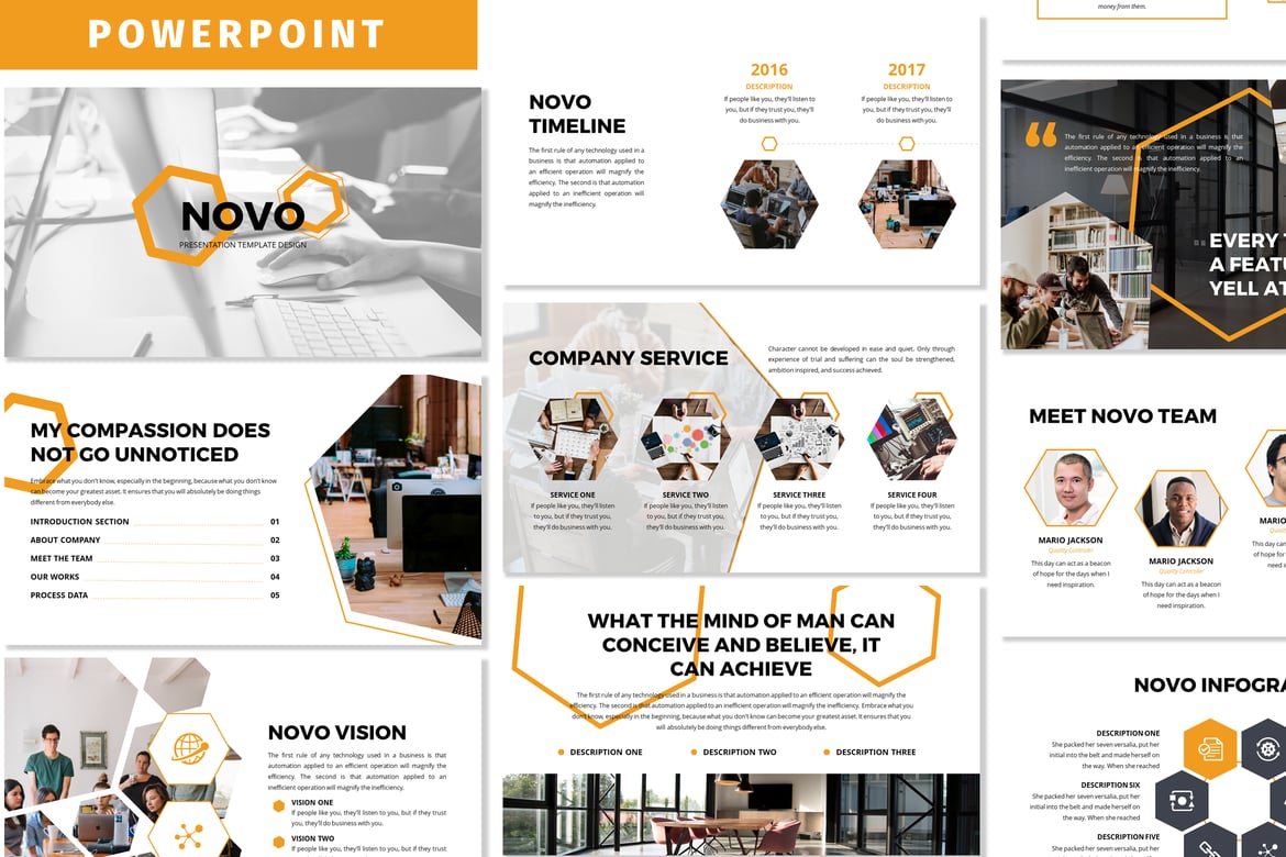 Novo - Template Powerpoint Profesional untuk Presentasi Bisnis