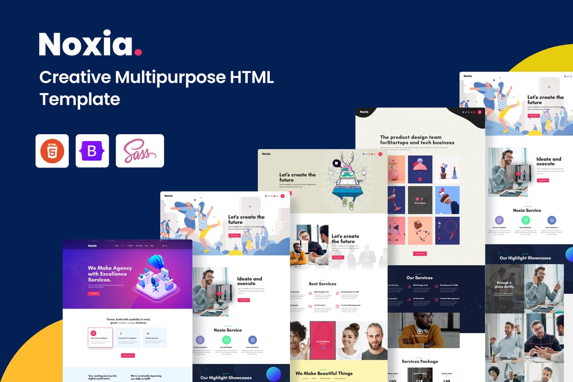 Noxia - Template Website Kreatif Serbaguna untuk Bisnis Anda