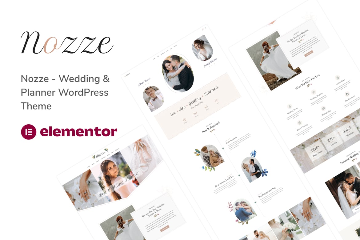 Nozze - Tema WordPress untuk Pernikahan dan Perencana Acara