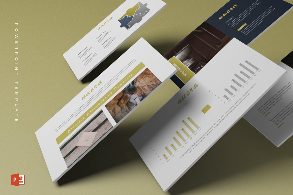 Nuera - Template Powerpoint Serbaguna yang Menarik