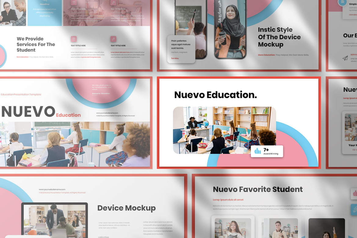 Template Presentasi Pendidikan Nuevo - PowerPoint yang Menarik