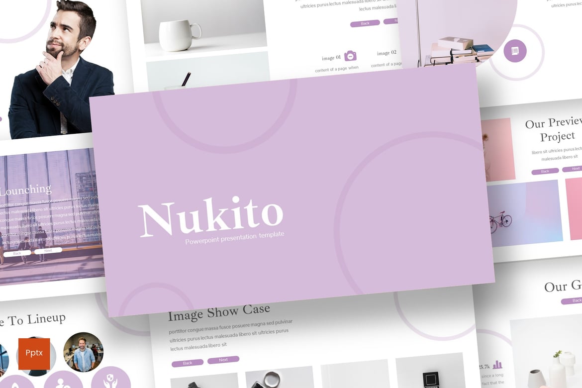 Nukito - Template Presentasi PowerPoint Kreatif dan Minimalis