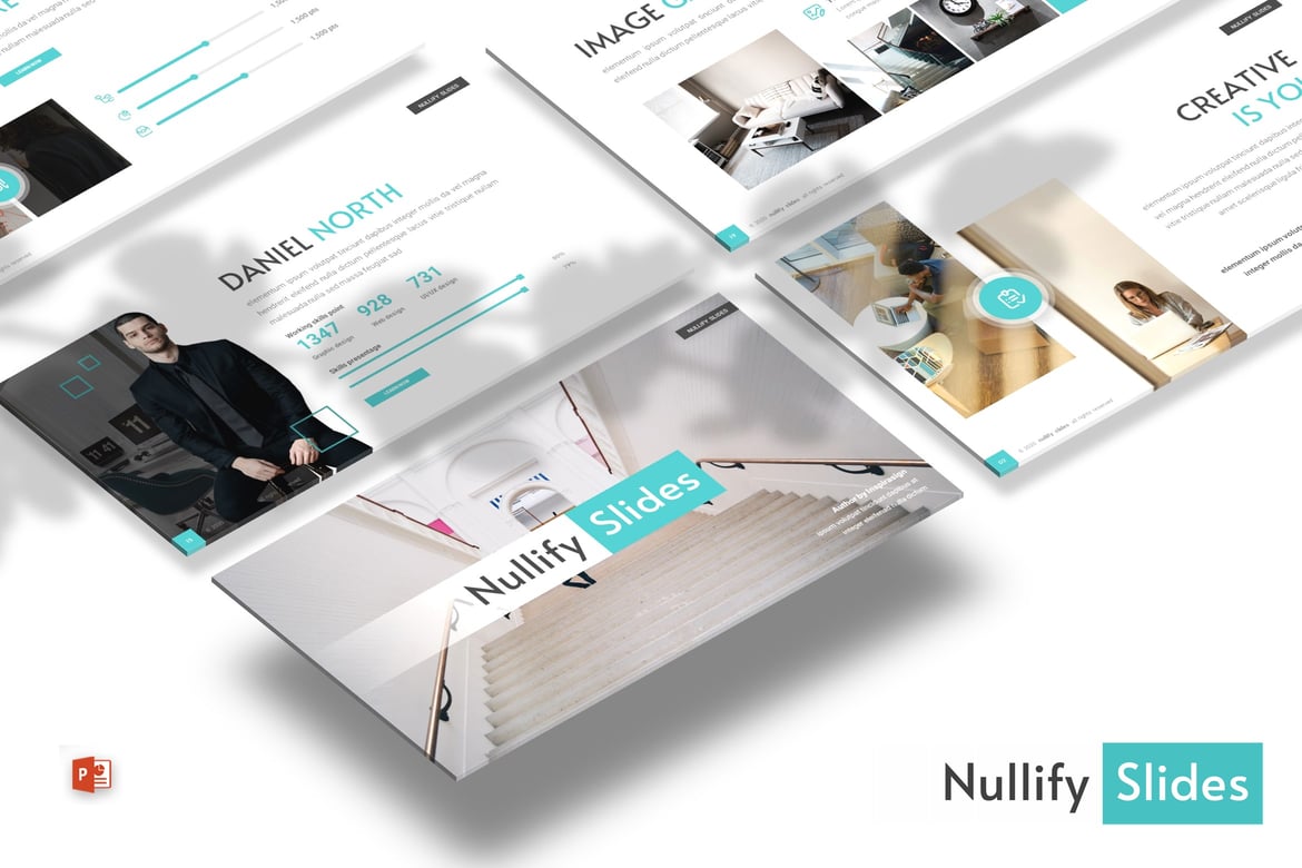 Template Presentasi Powerpoint Nullify - Solusi Kreatif untuk Bisnis Anda