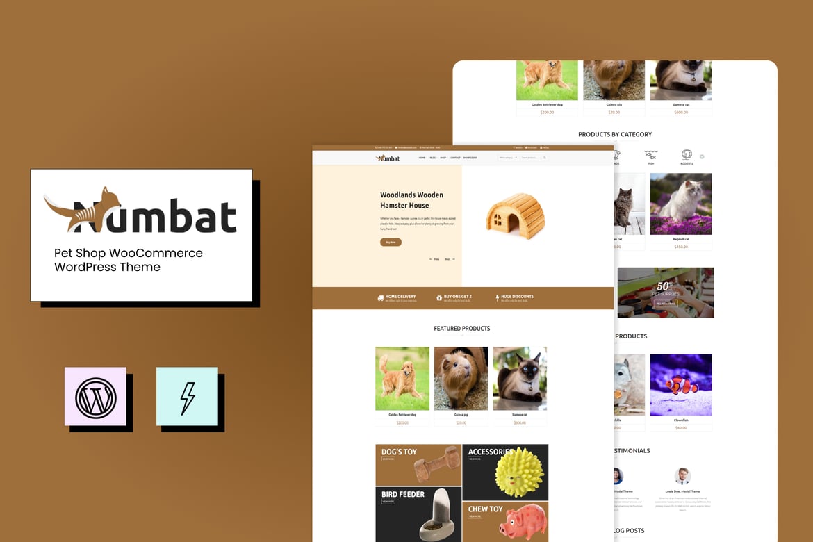 Numbat - Tema WordPress Pet Shop Terbaik untuk Toko Hewan Anda