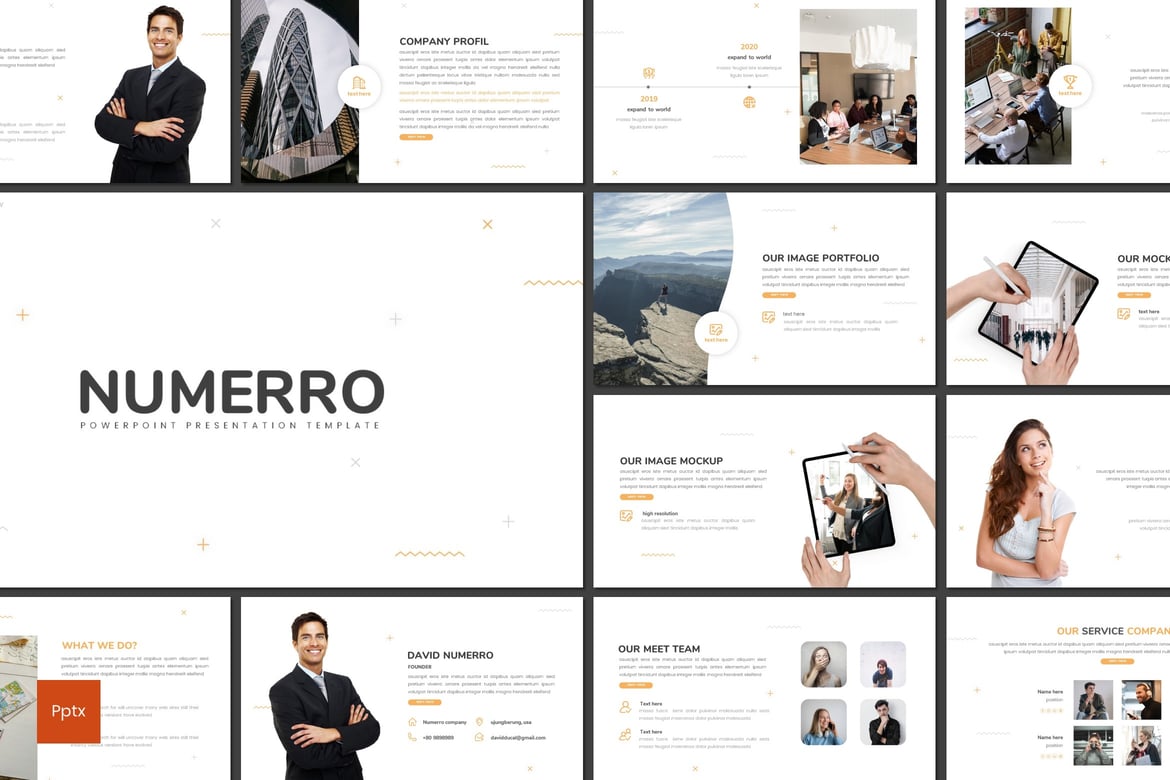 Template Presentasi Powerpoint Numerro - Solusi Kreatif dan Profesional