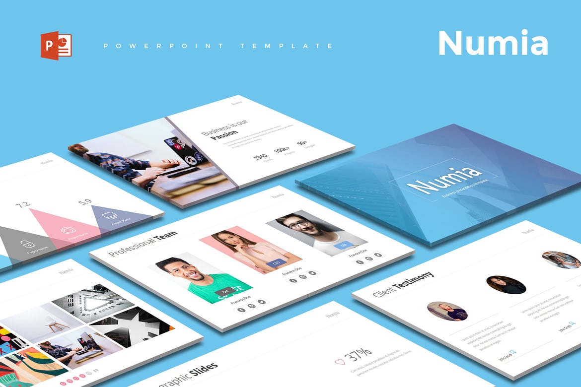Template Powerpoint Numia - Desain Profesional untuk Semua Kebutuhan