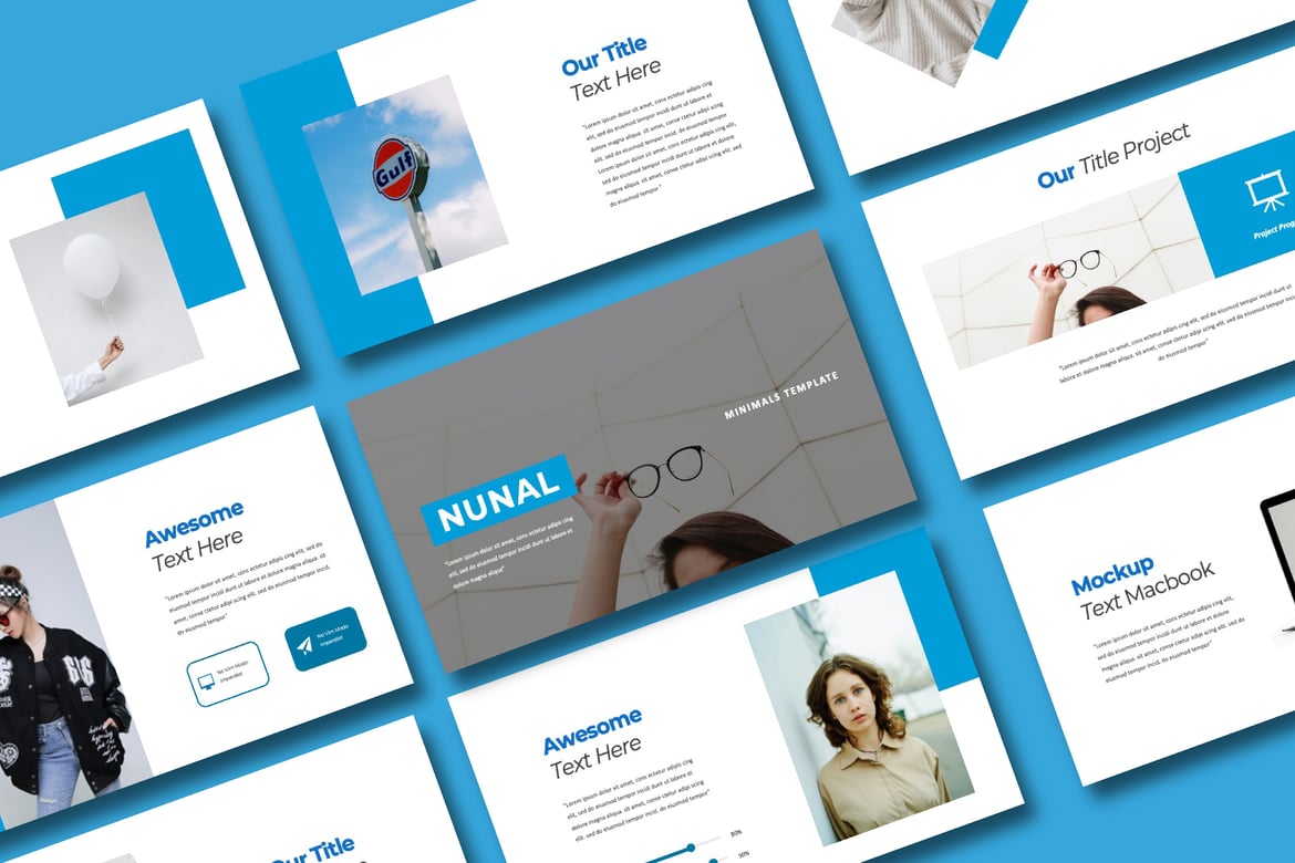 Template Presentasi PowerPoint Nunal Minimalis dan Serbaguna
