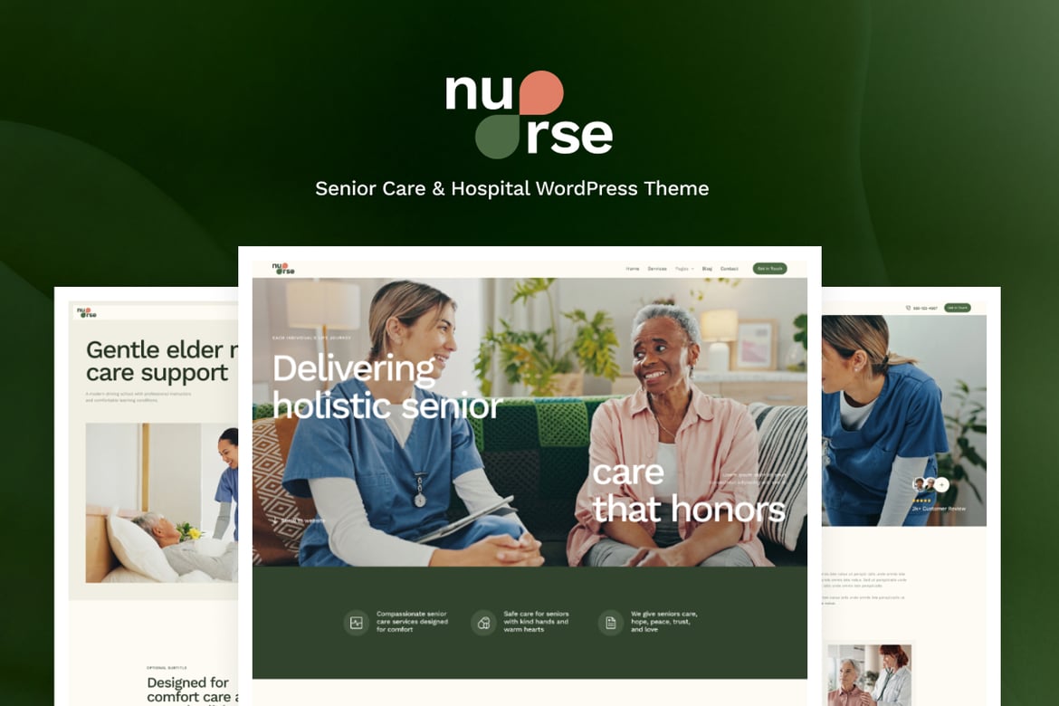 Tema WordPress Kesehatan dan Kecantikan: Nurse yang Stylish