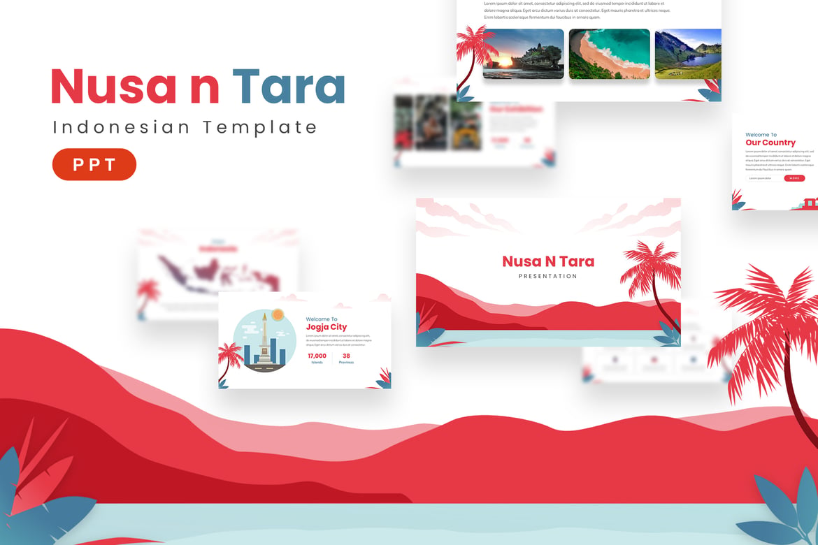 Template PowerPoint Nusa n Tara - Presentasi Menarik dan Profesional