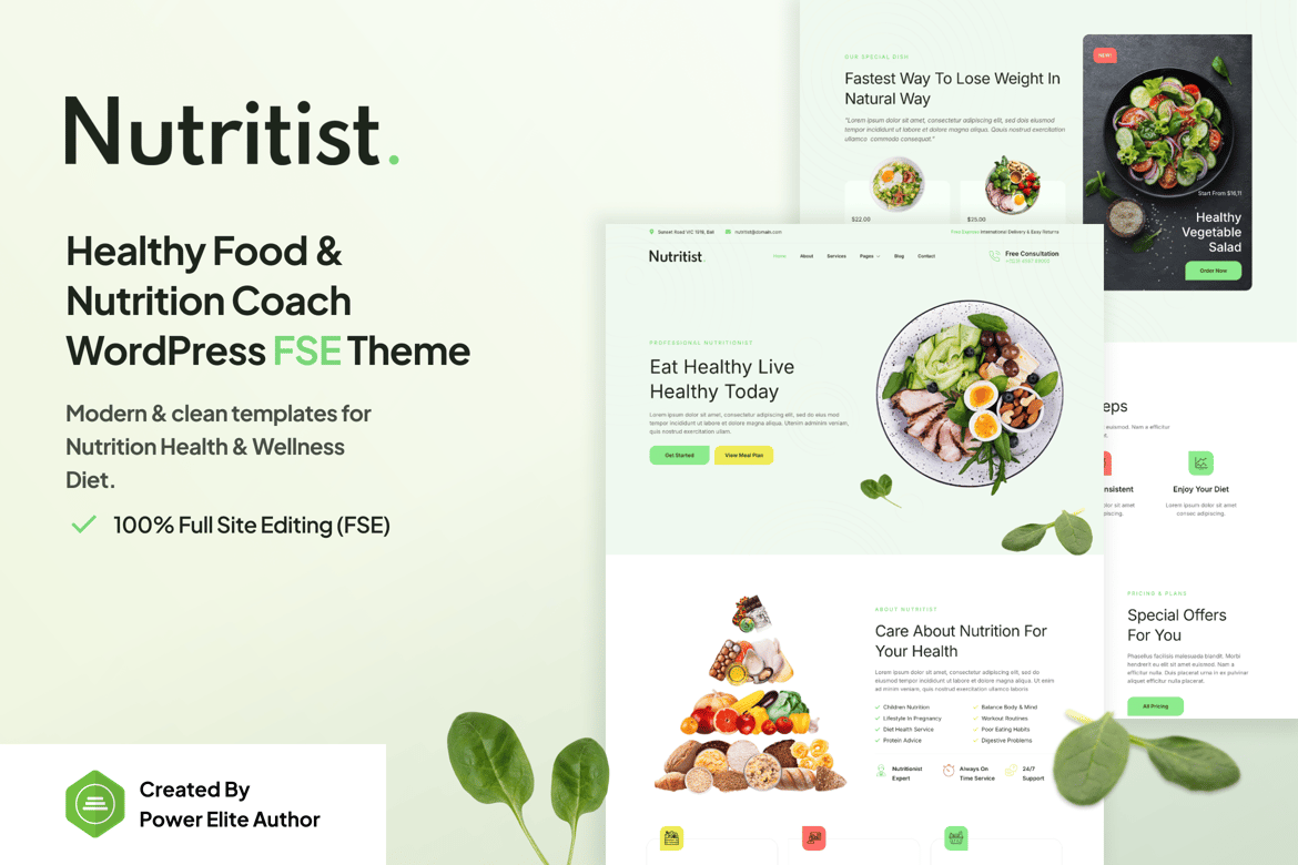 Nutritist – Tema WordPress untuk Kesehatan & Nutrisi yang Menarik