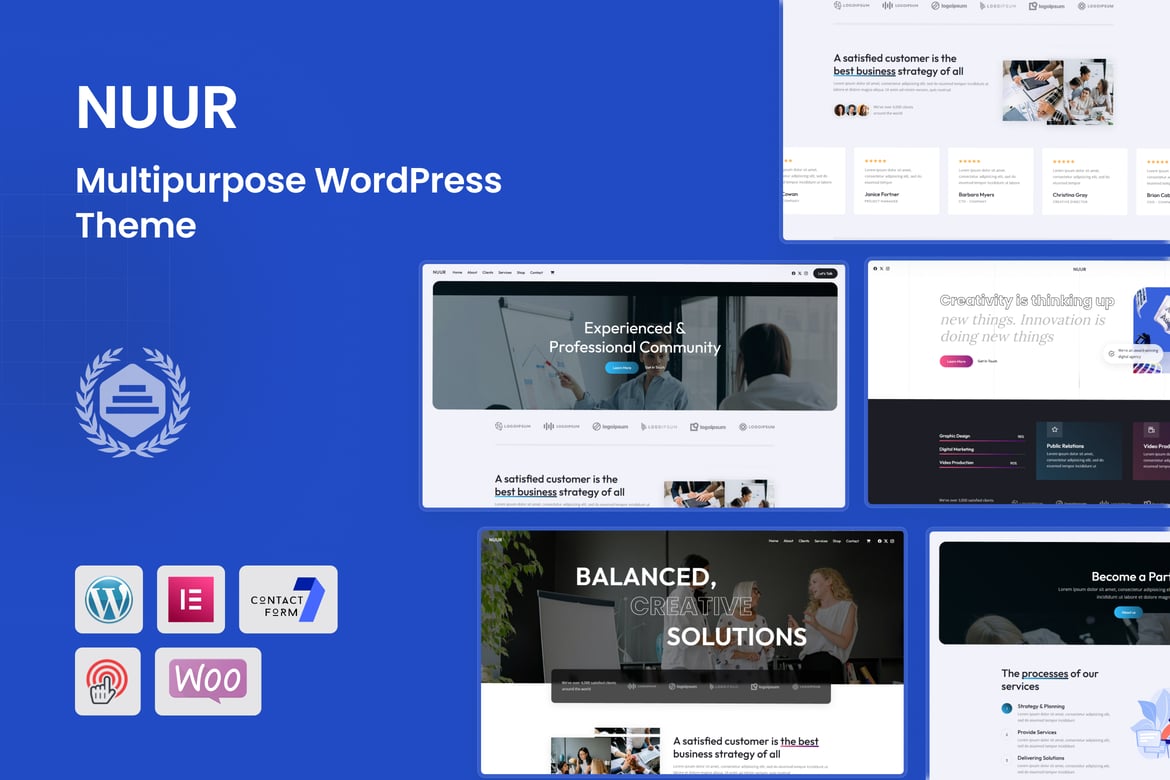 Nuur - Tema WordPress Kreatif Serbaguna untuk Semua Kebutuhan