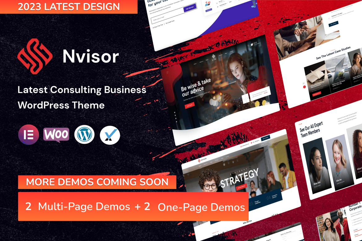 Nvisor - Tema WordPress Konsultasi Bisnis Modern dan Responsif
