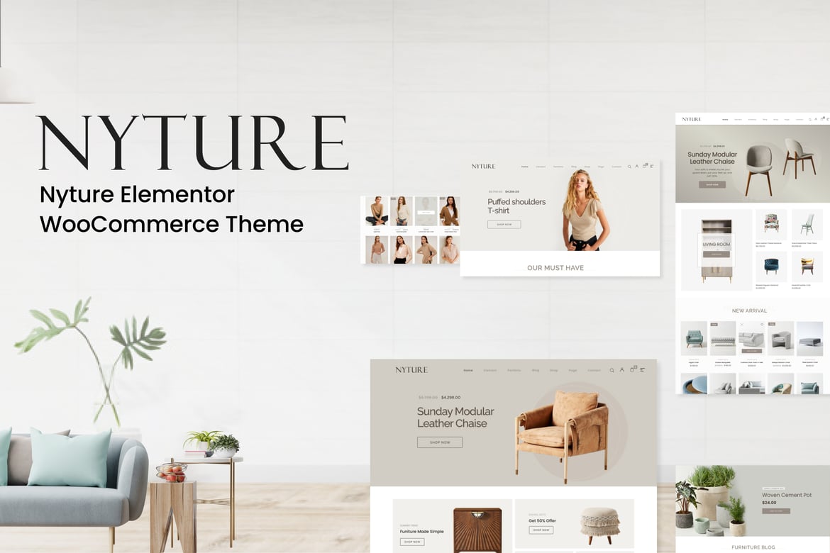 Nyture - Tema WordPress WooCommerce Kreatif dan Responsif