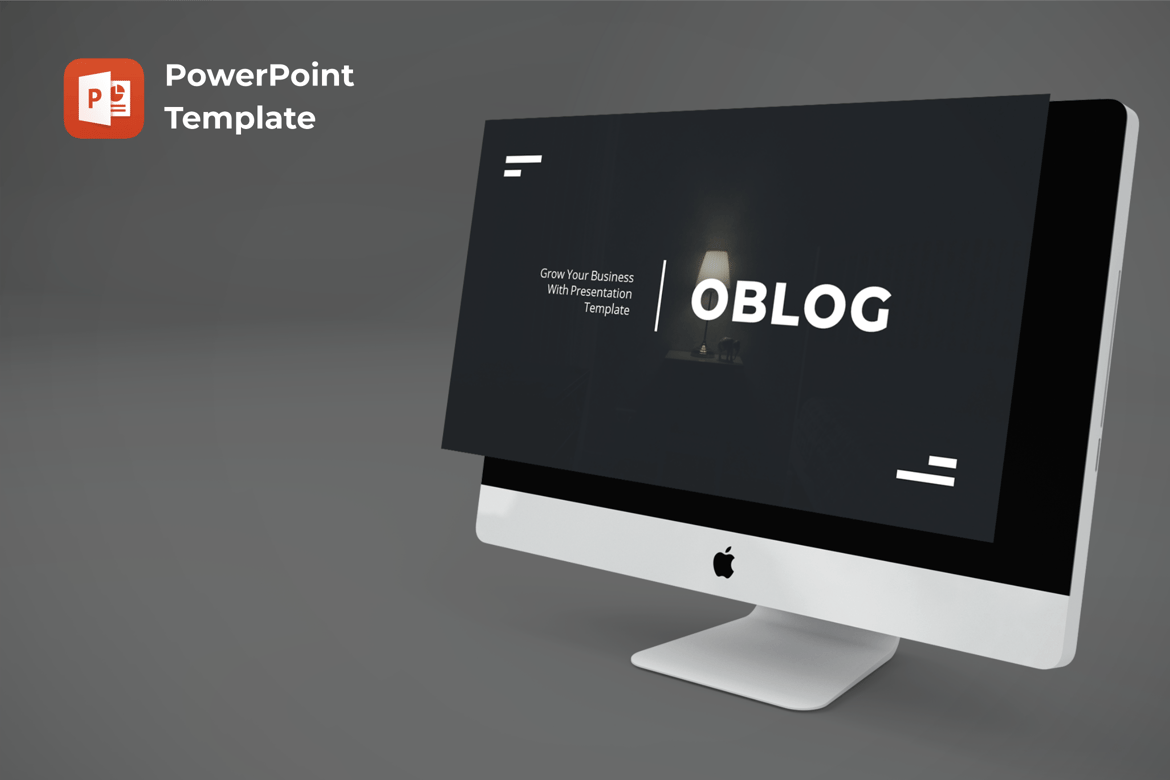 Oblog - Template PowerPoint Bisnis Mewah dan Profesional