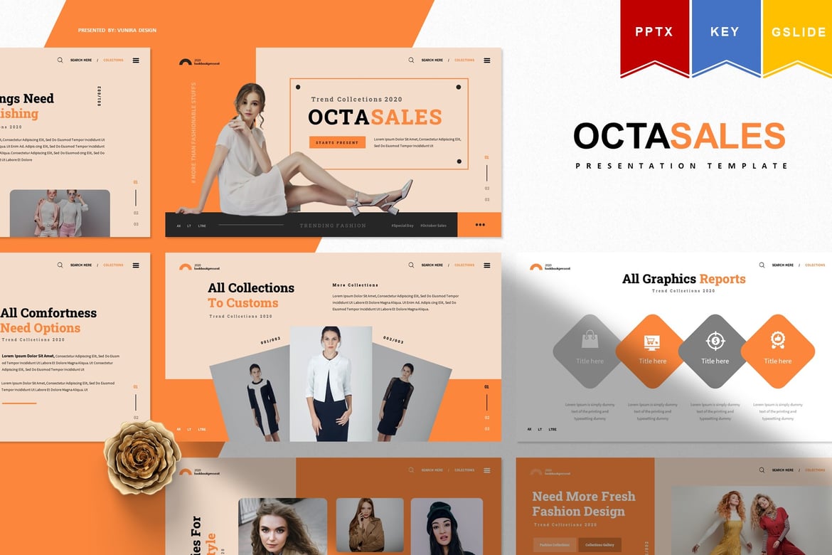 Octasales: Template Presentasi Powerpoint, Keynote, dan Google Slides yang Menarik