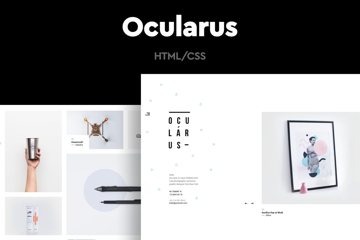 Ocularus - Template Web Fotografi Minimalis dan Elegan