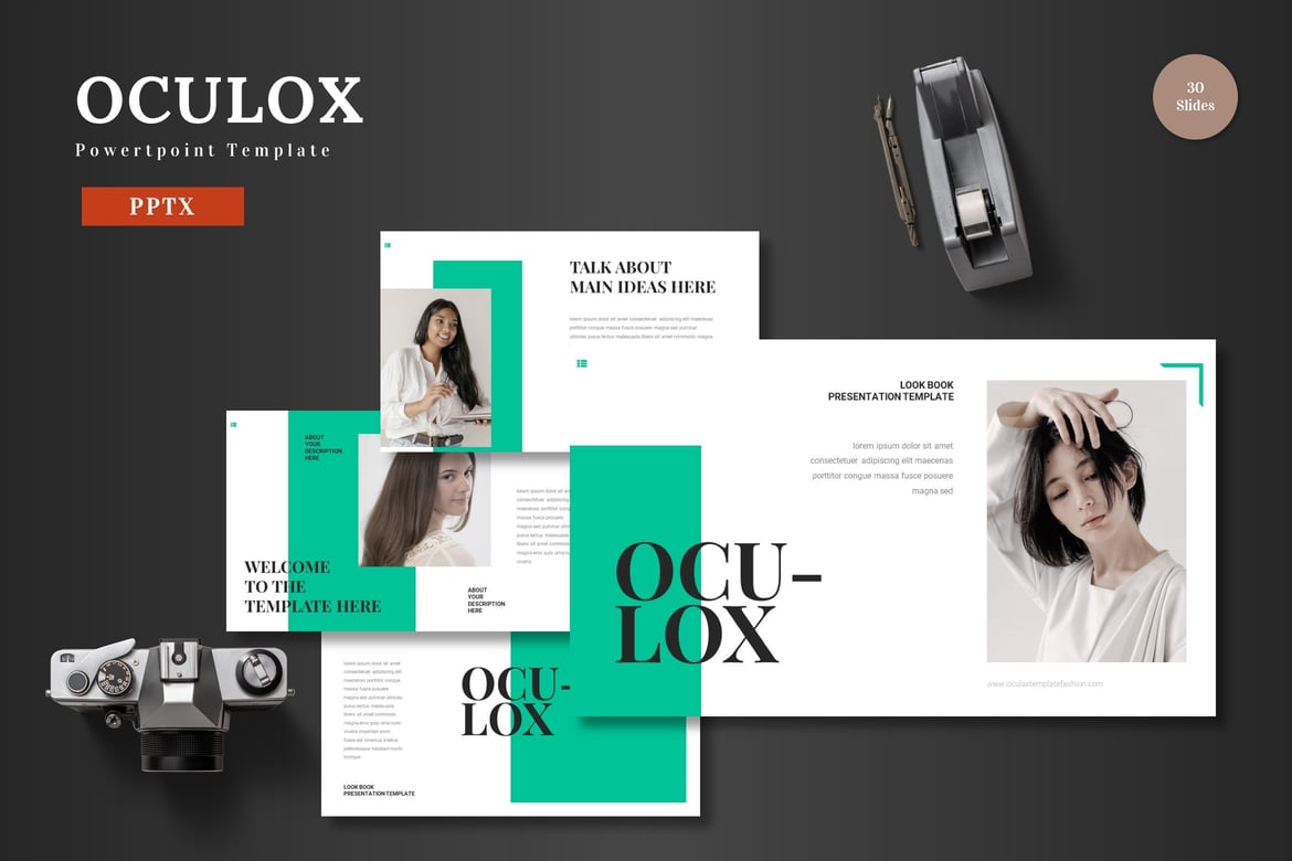 Oculox - Template Presentasi PowerPoint Menakjubkan